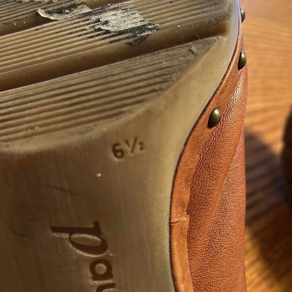 Paul Green Leather Mule Clogs size 61/2 - Picture 13 of 13